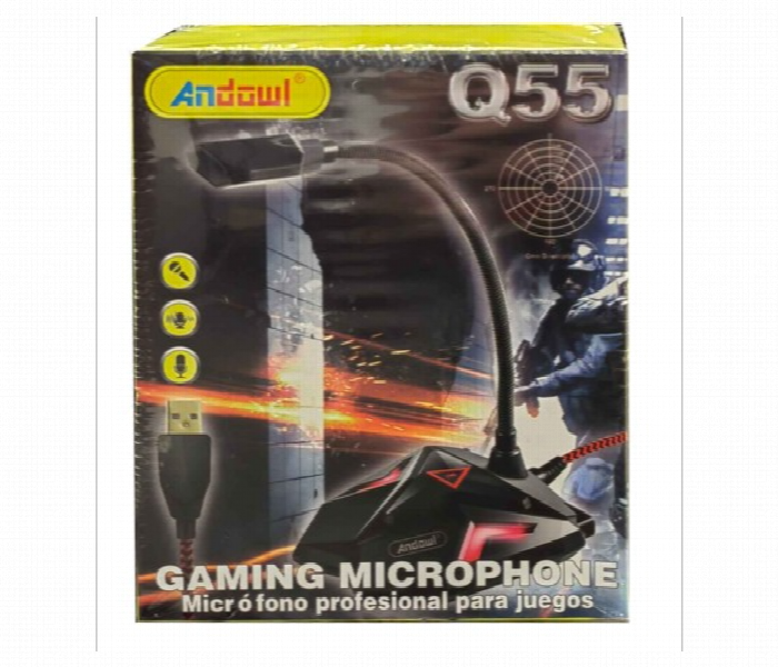 Andowl Gaming Microphone With Plug And Play Usb Functionality - Zoom Image 1