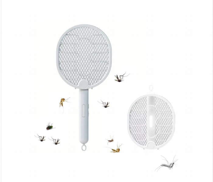 Usb Electric Foldable 225Mah Mosquito Swatter White - Zoom Image 1