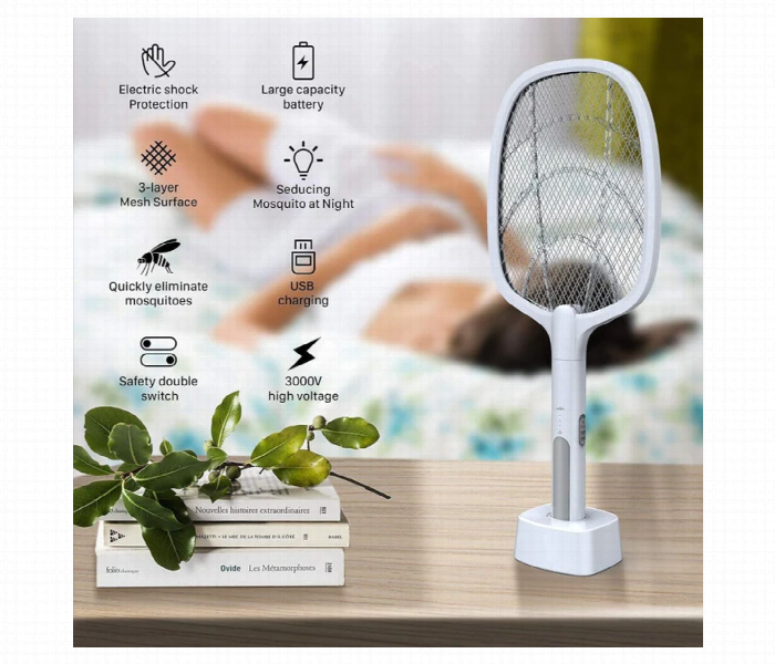 Multifunction Electric Mosquito Swatter Usb 5V - Zoom Image 3