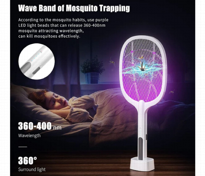 Multifunction Electric Mosquito Swatter Usb 5V - Zoom Image 2