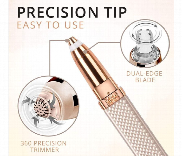 2 In 1 Facial And Eyebrow Hair Remover White - Zoom Image 5