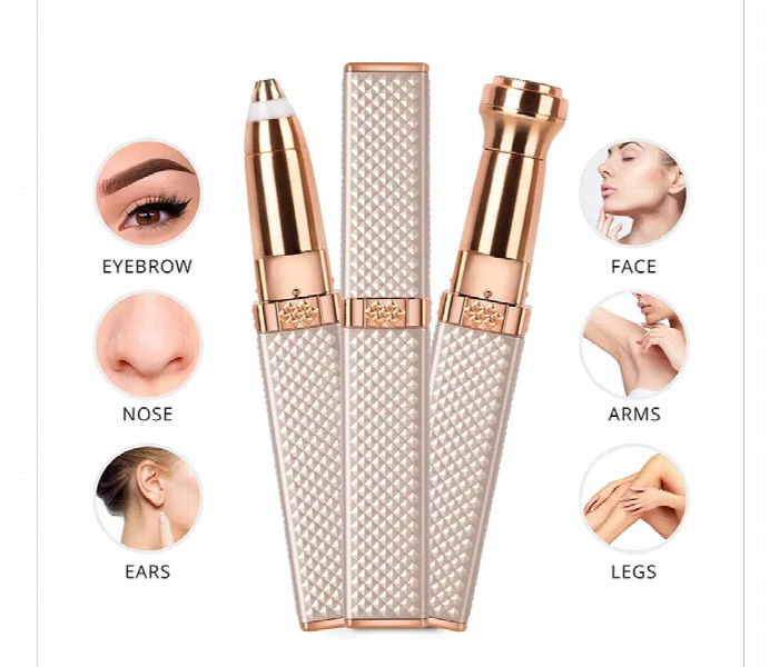 2 In 1 Facial And Eyebrow Hair Remover White - Zoom Image 4