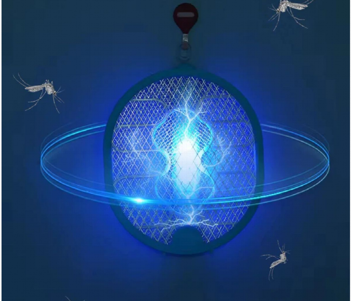 Electric Foldable 225Mah Mosquito Swatter Blue - Zoom Image 2
