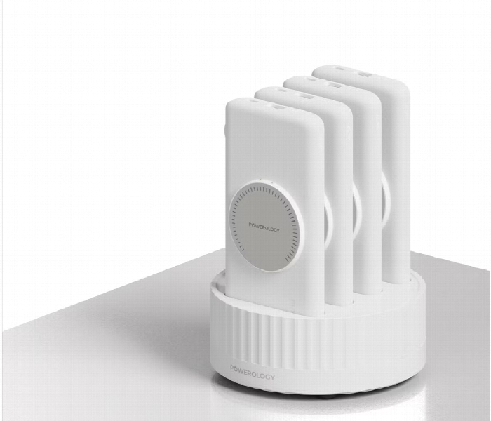 Powerology 4In1 Station 10000Mah Power Bank White - Zoom Image 2