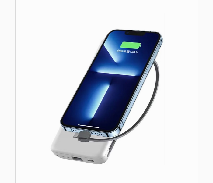 Powerology 4In1 Station 10000Mah Power Bank White - Zoom Image 3