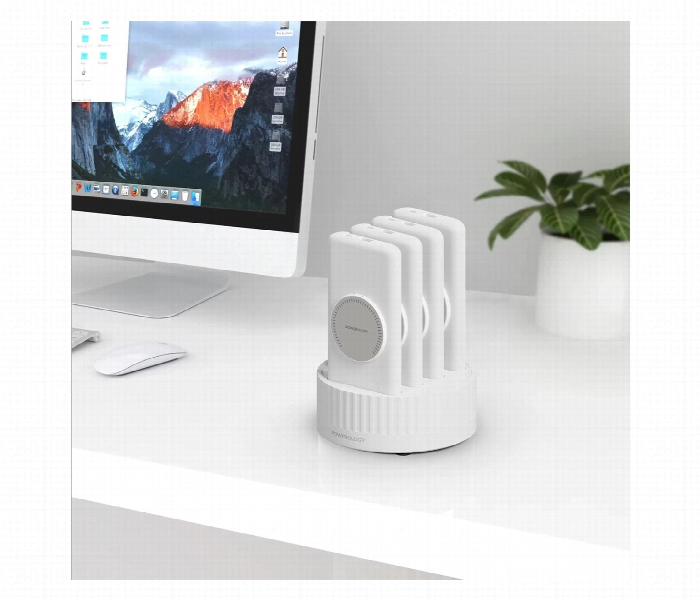 Powerology 4In1 Station 10000Mah Power Bank White - Zoom Image 4