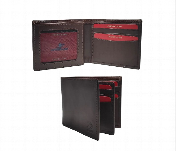 Lightweight Leather Wallet For Men Brown - Zoom Image 1