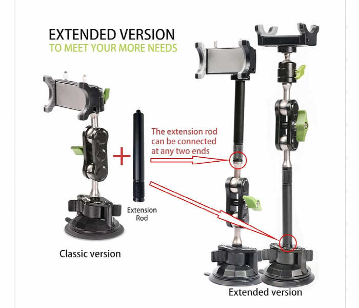 Universal 360 Degree Adjustable Suction Phone Holder - Zoom Image 2
