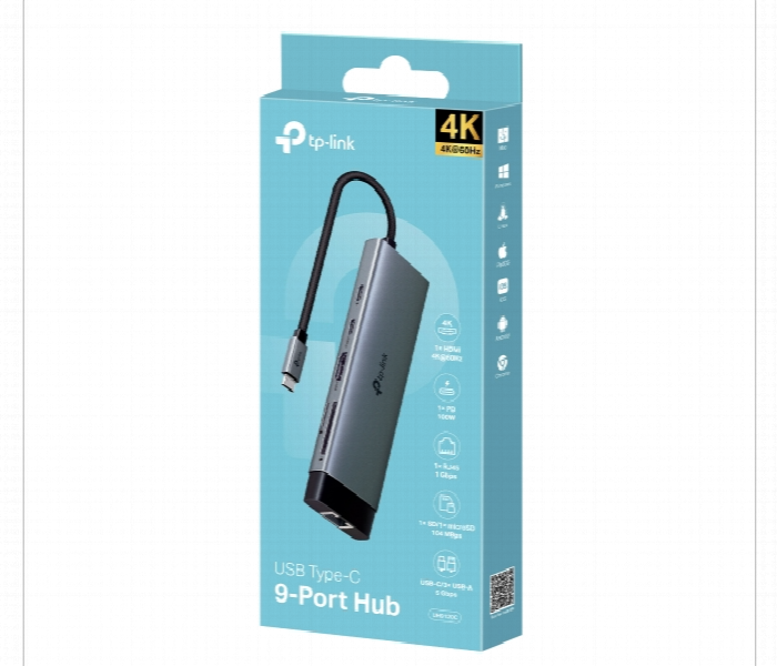 Uh9120C Usb Type C 9 In 1 Hub Turns A Single Usb C Port Into 9 Ports - Zoom Image 11