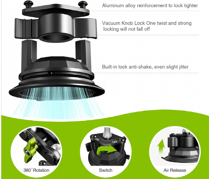 Universal 360 Degree Suction Cup Phone Mount - Zoom Image 4