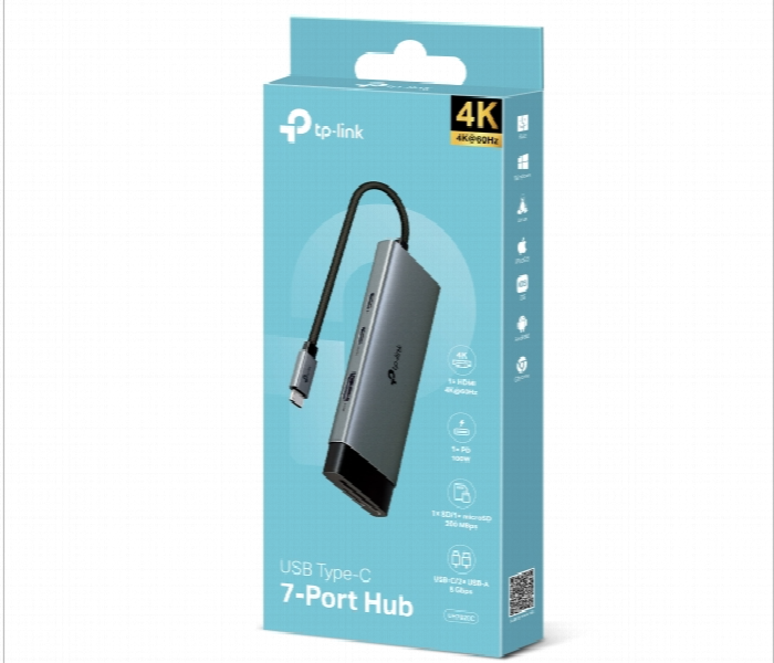 Uh7020C Usb Type C 7 In 1 Hub   Turns A Single Usb C Port Into 7 Ports - Zoom Image 11