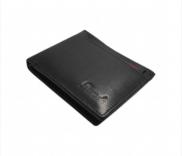 High Quality Men Leather Wallet Black - Zoom Image 2