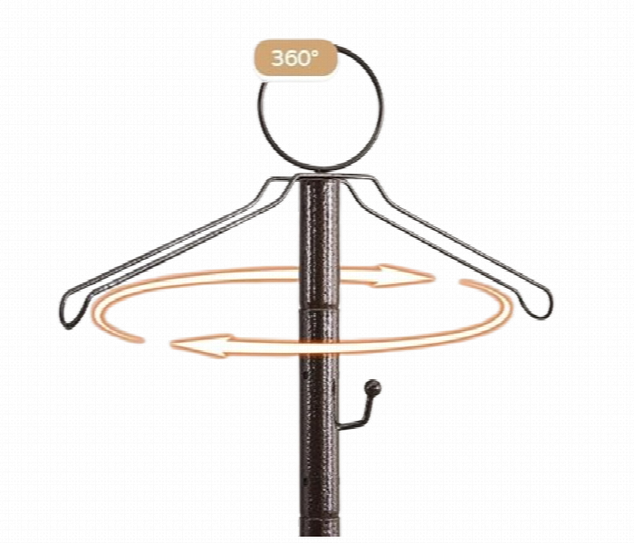 Clothes Incense Burner Stand Black - Zoom Image 6