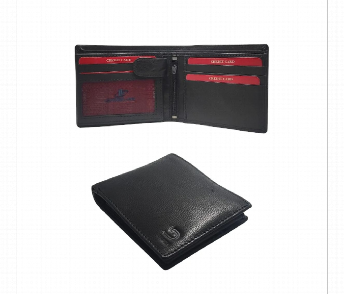 Luxury Genuine Leather Wallet For Men Black - Zoom Image 1