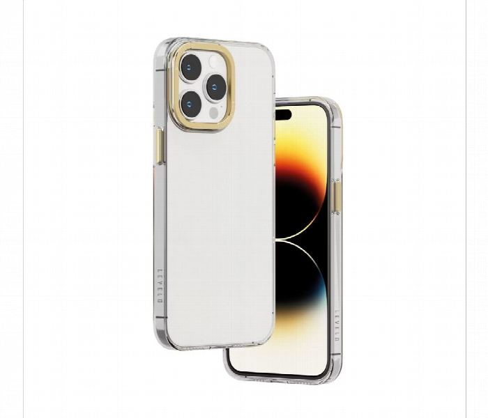 Levelo Sensa Clear Back Case For Iphone 14 Pro Max Clear Or Champagne - Zoom Image 2
