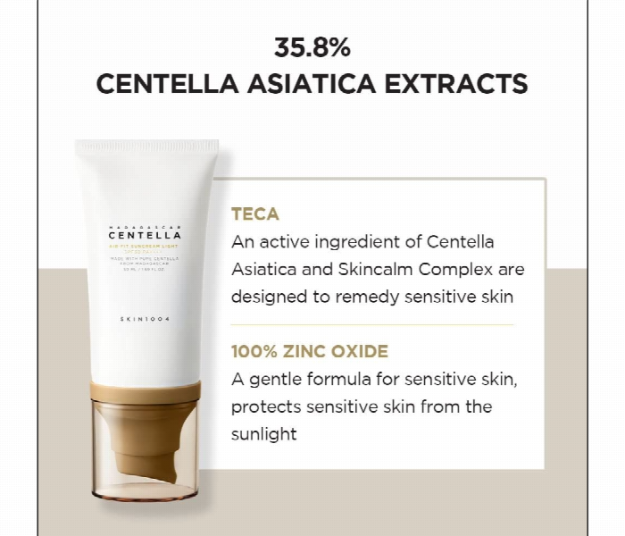 Skin1004 Madagascar Centella Air Fit Suncream Light  50Ml - Zoom Image 6