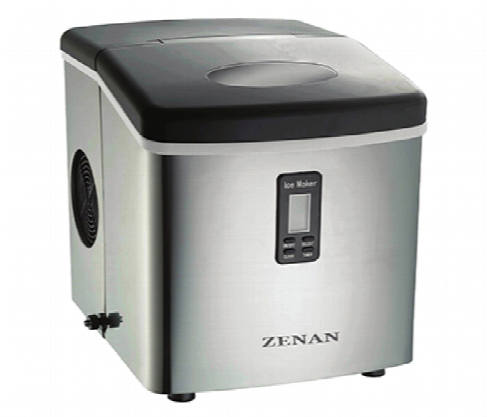 Zenan Ice Maker 15Kg Day Stainless Steel Lcd Display Timer Zim.15Sa - Zoom Image
