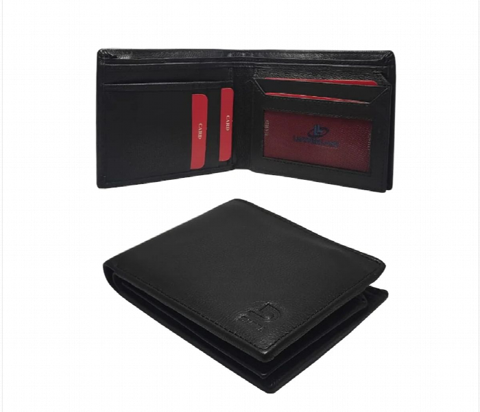 Sleek Design Leather Men Wallet  Black - Zoom Image 1