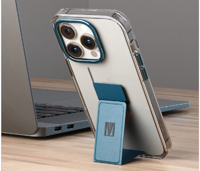 Levelo Morphix Clara Gripstand Iphone 14 Pro Imd Clear Back Case Blue - Zoom Image 2