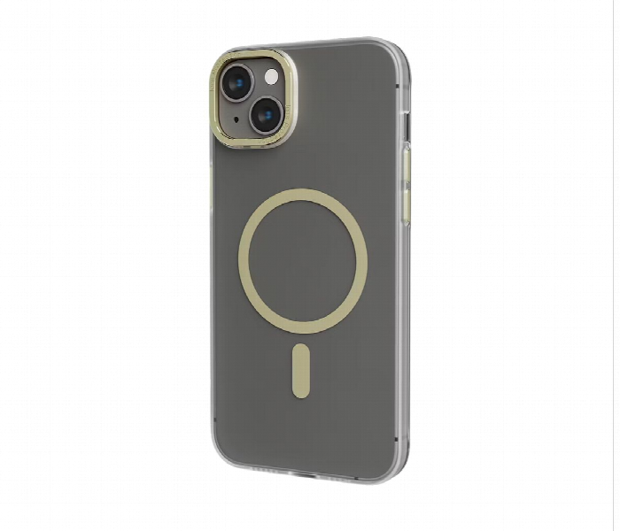Levelo Magsafe Glory Back Case For Iphone 14 Plus Matte Clear Champagne - Zoom Image 1