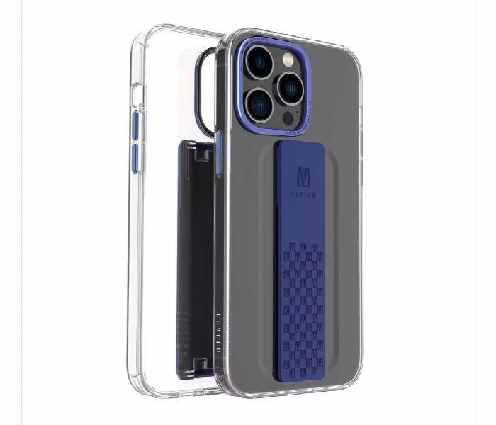 Levelo Graphia Iphone 14 Pro Max Imd Clear Case Blue - Zoom Image 1