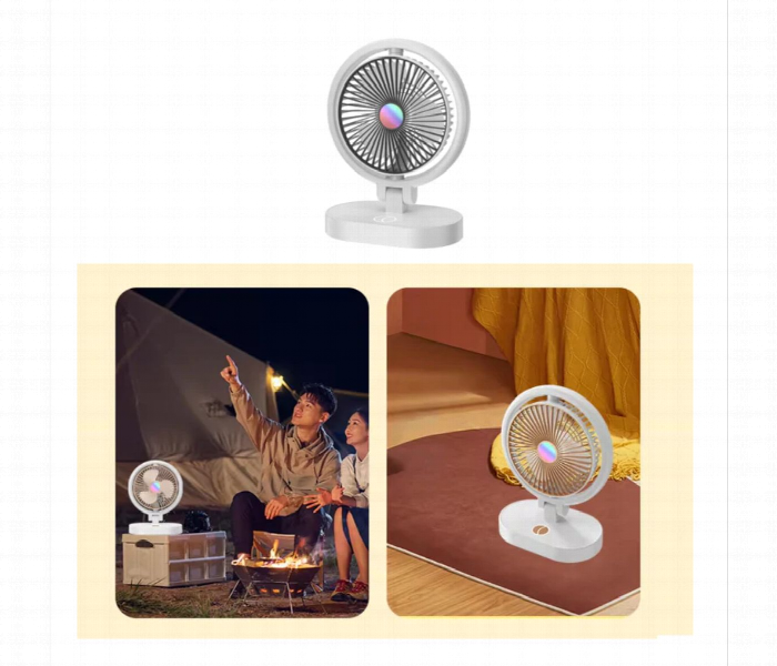 Portable Desktop Fan With Adjustable Wind Speeds - Zoom Image 2