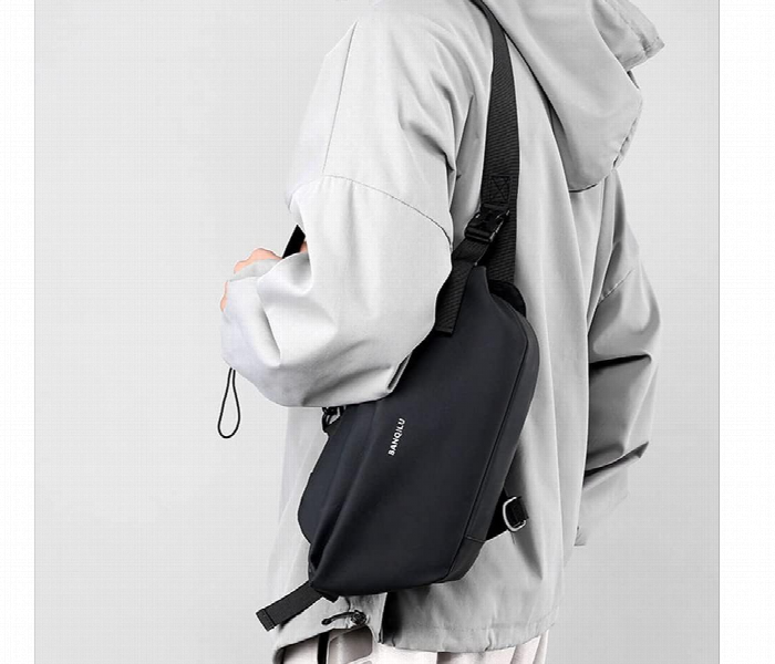 Haoshuai Chest Bagpack Black Cb 02 - Zoom Image 3