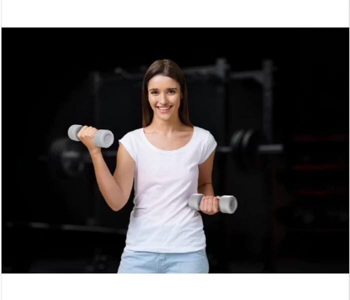 Porodo Lifestyle Smart Dumbbells Gray - Zoom Image 3