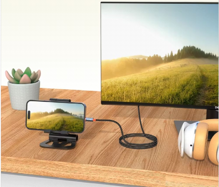 Porodo Woven Cable Lightning To Hdmi - Zoom Image 5