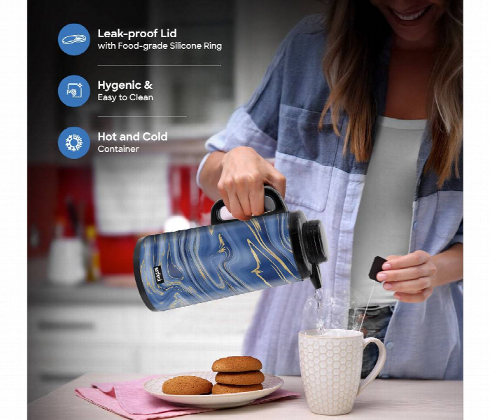 Sanford Sf10504Vf 1.3L Vacuum Insulated Flask With Double Glass Liner And Leak Proof Lid - Zoom Image 4