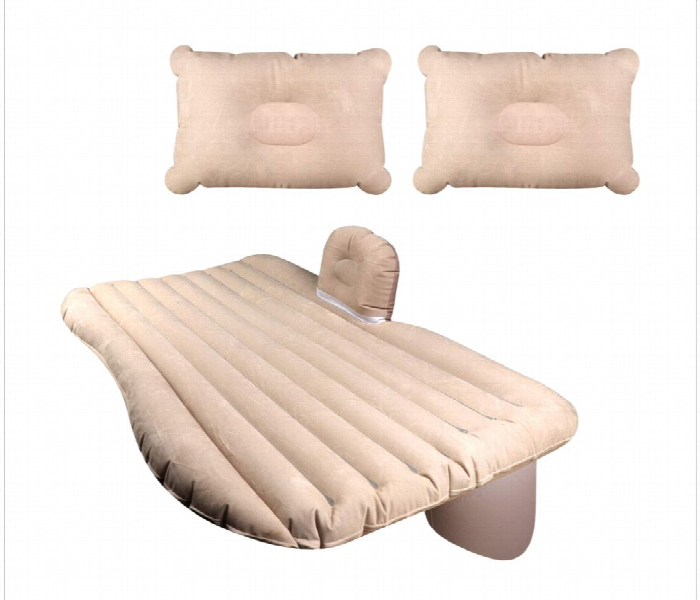 Car Home Dual  Purpose Inflatable Bed Cream - Zoom Image 2