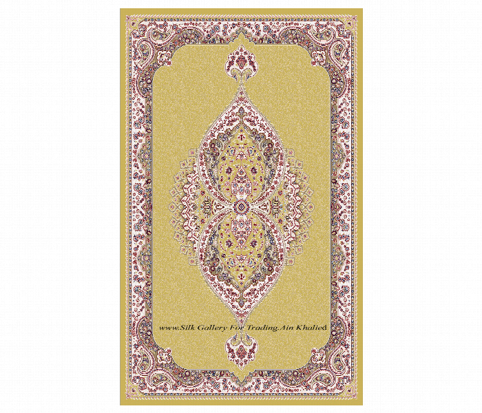 Premium Silk Gallery Carpet 200Cmx290Cm Made In Turkey Colour Gold - Zoom Image