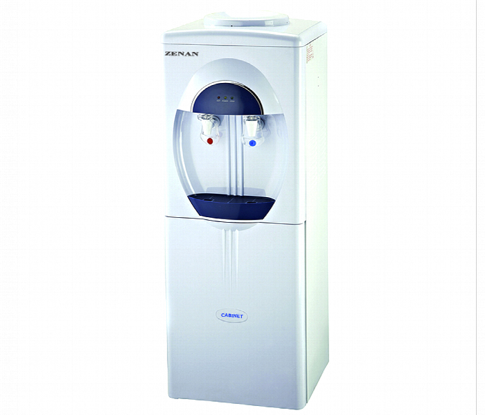 Zenan Water Dispenser Ze.5X3C With Hot And Cold Taps And Storage Cabinet - Zoom Image