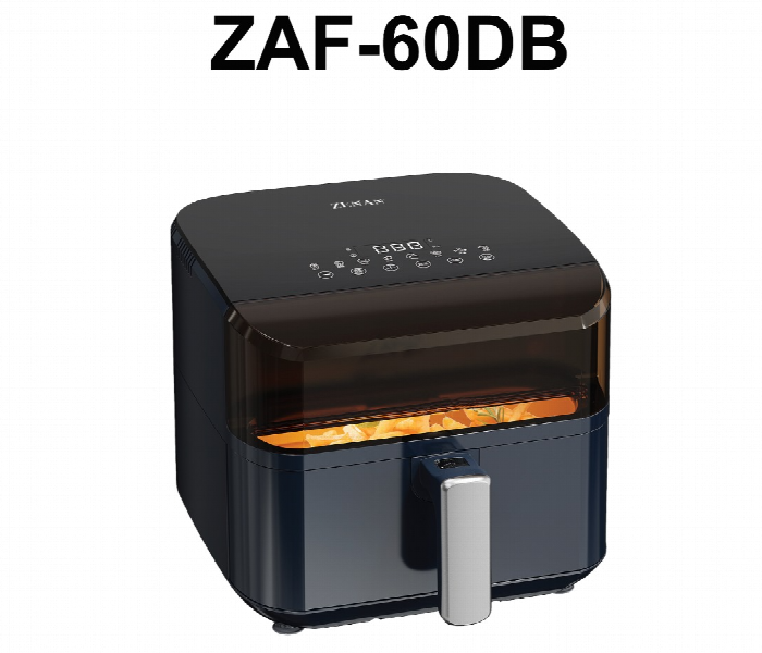 Zenan Air Fryer Zaf.60Db With 6L Capacity Touch Control And Viewing Window - Zoom Image