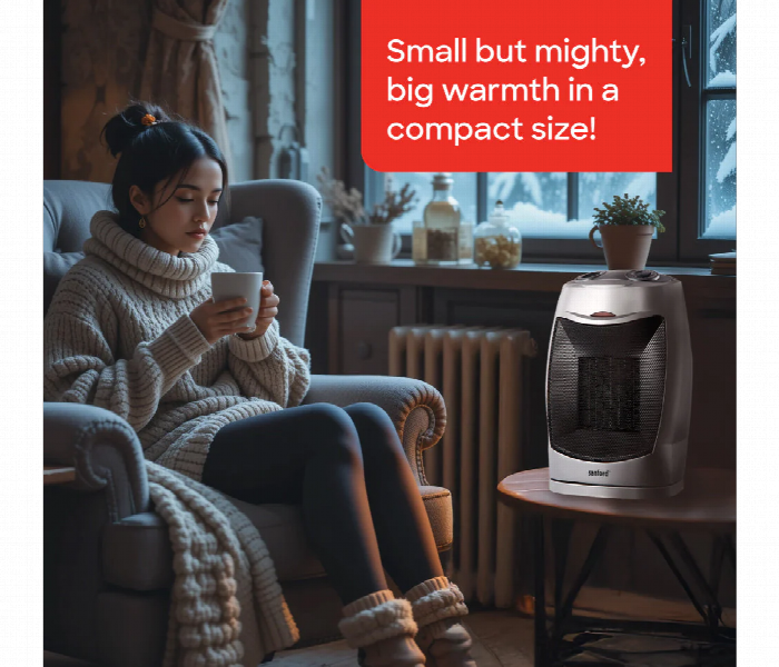 Sanford Sf1229Rh Bs 1500W Oscillating Room Heater With Fan And Adjustable Thermostat - Zoom Image 6