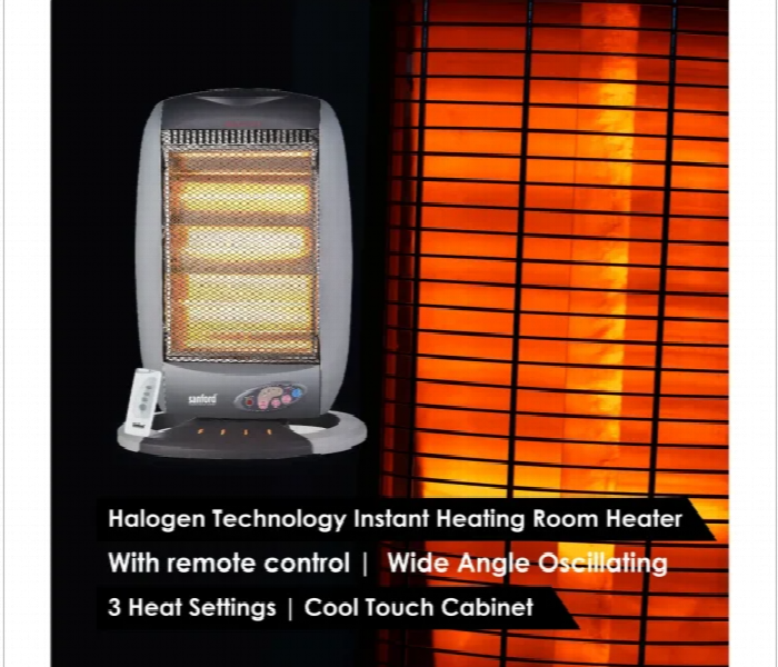 Sanford Sf1252Rh 1200W Halogen Instant Room Heater With Remote Control - Zoom Image 4