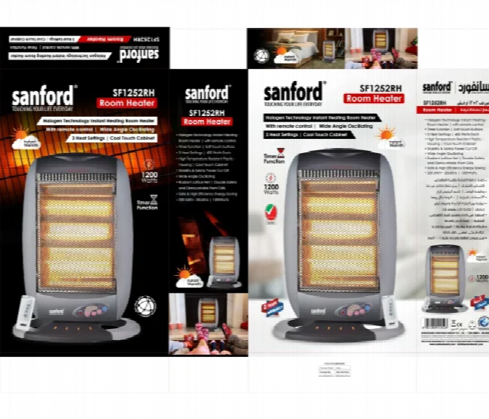 Sanford Sf1252Rh 1200W Halogen Instant Room Heater With Remote Control - Zoom Image 6