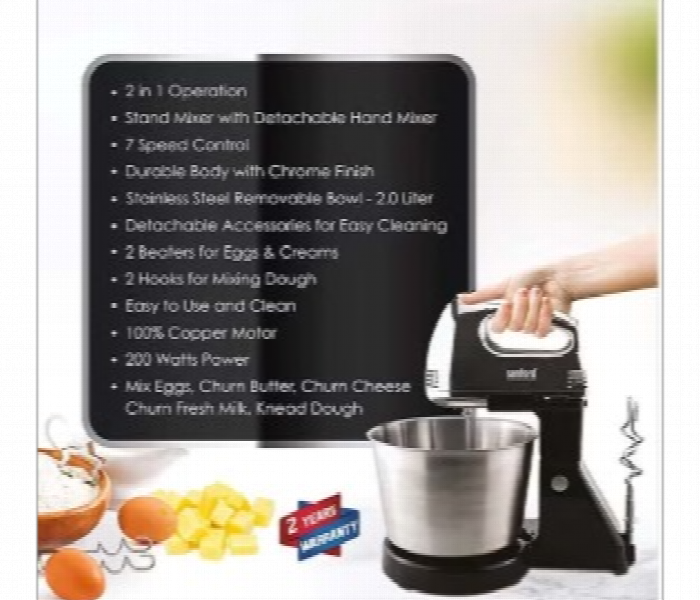 Sanford Sf1359Sm Bs 200W Portable Stand Mixer - Zoom Image 2