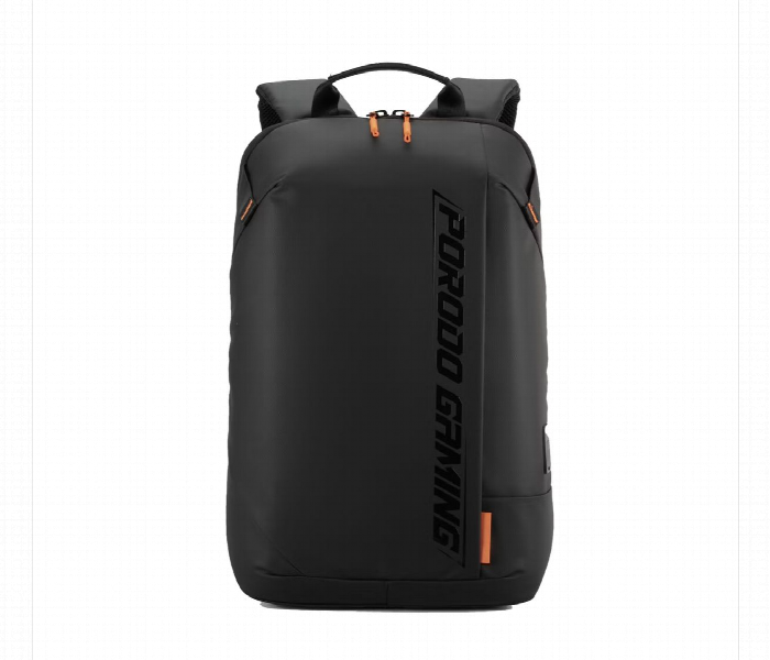 Porodo Gaming Water Resistant Pu Laptop Backpack With Usb C Port Black - Zoom Image 2