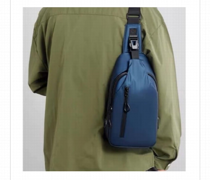 Crossbody Bag With Usb Charger Port Blue - Zoom Image 3