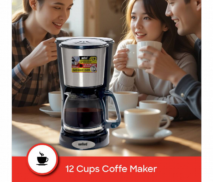 Sanford Sf1394Cm Bs 900W 1.5L Coffee Maker With Thermostat Control And Keep Warm Function - Zoom Image 5