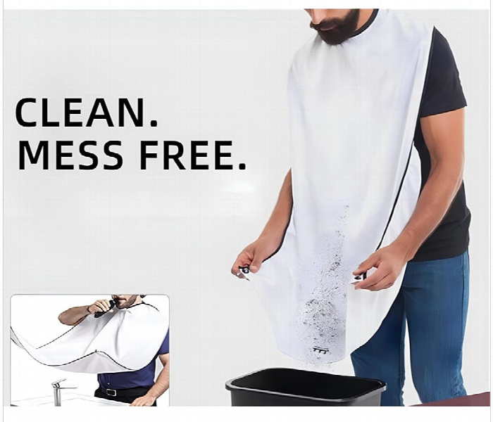 Mens Beard Shaving Apron Mess Free Grooming Made Easy - Zoom Image 2
