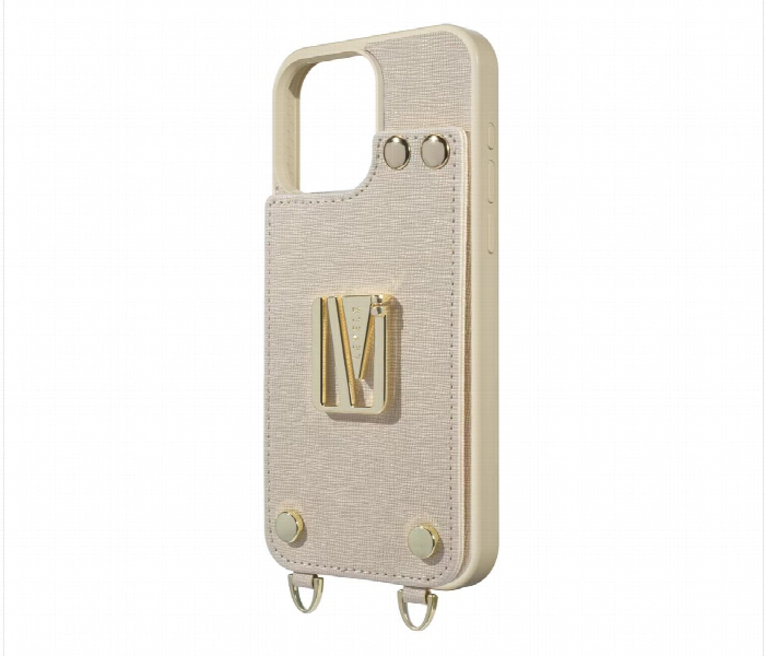 Levelo Serena Leather Case For Iphone 16 Pro Max Beige  Lvlsrn16Pm Bg - Zoom Image 3