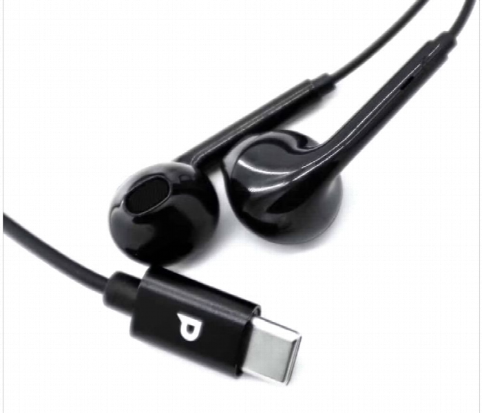 Powerology Stereo Usb C Earphones Black Pstrepbk - Zoom Image 3
