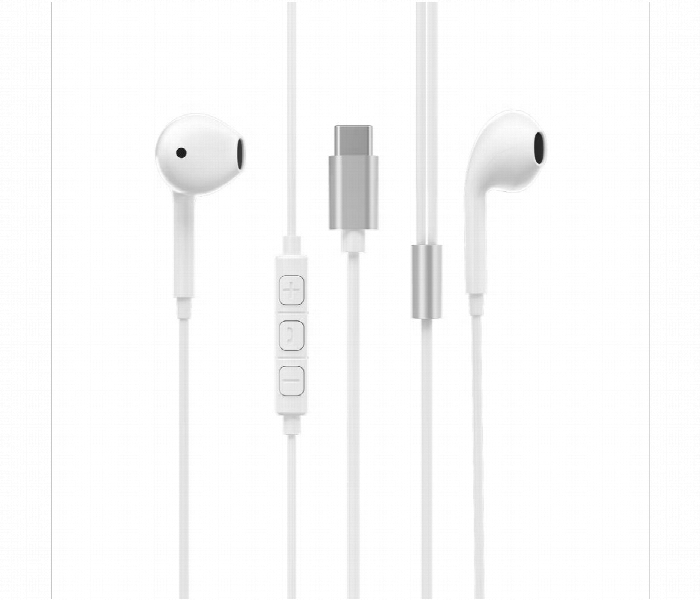 Powerology Stereo Usb C Earphones White Pstrepwh - Zoom Image 1
