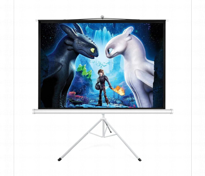 Projector Screen With Sturdy Tripod Stand 100 Inch - Zoom Image 2