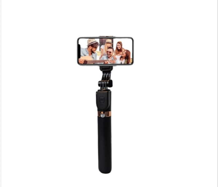 Plokama Live K8 Multifunctional Selfie Stick Tripod With Bluetooth Remote Black - Zoom Image 2