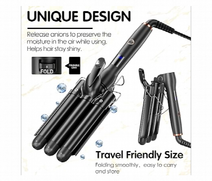 Vgr V591 Hair Curling Iron 3Barrel - Zoom Image 4