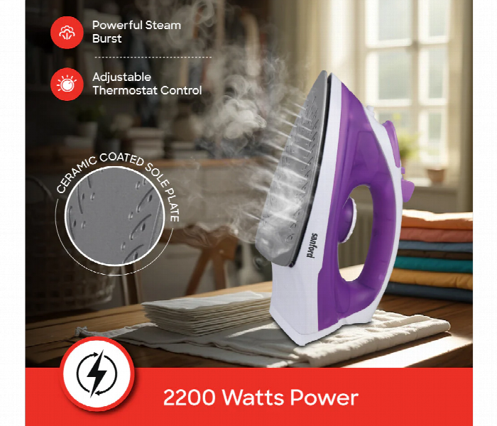 Sanford Sf48Si 2200W Steam Iron With Ceramic Coating And Self Cleaning - Zoom Image 4