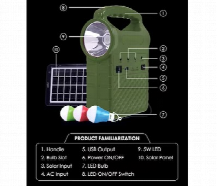 Sanford Sf5000Ps 5 In 1 Multifunctional Rechargeable Power Station - Zoom Image 2